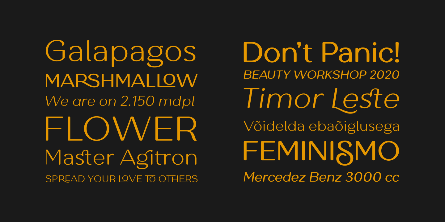 Пример шрифта Antario Bold Italic